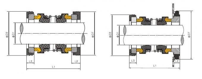 Il mezzo sommergibile della guarnizione meccanica WQ della pompa di EA560D Burgmann ha squilibrato 0